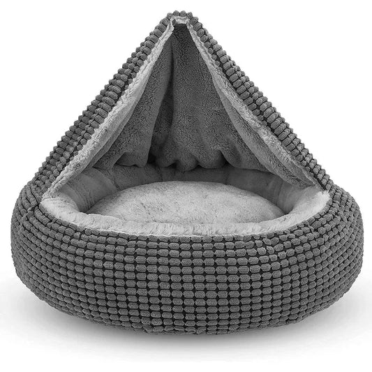 Bed Soft Plush Cozy Attached Blanket Bed