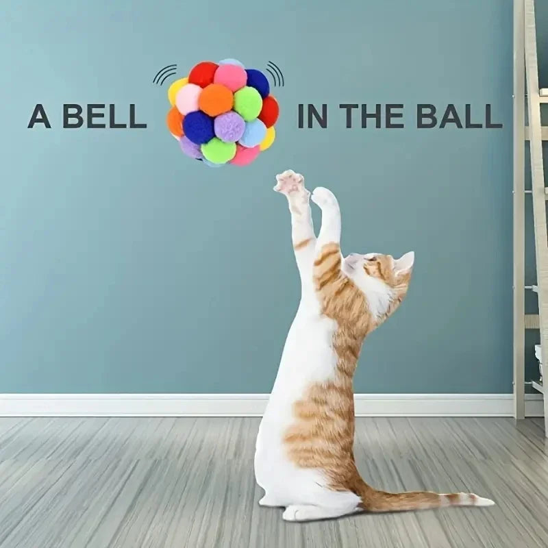 Cat Plush Elastic Ball Toy