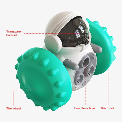 Dog Food Tumbler Balance Car Funny Toy