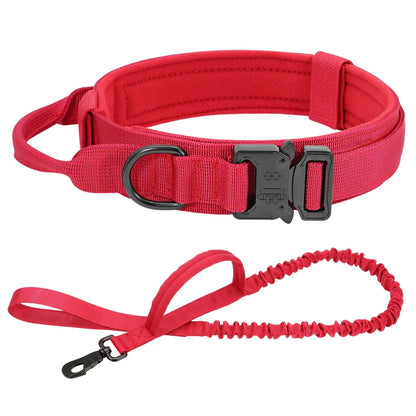 Dog Durable Tactical Collar Leash Set