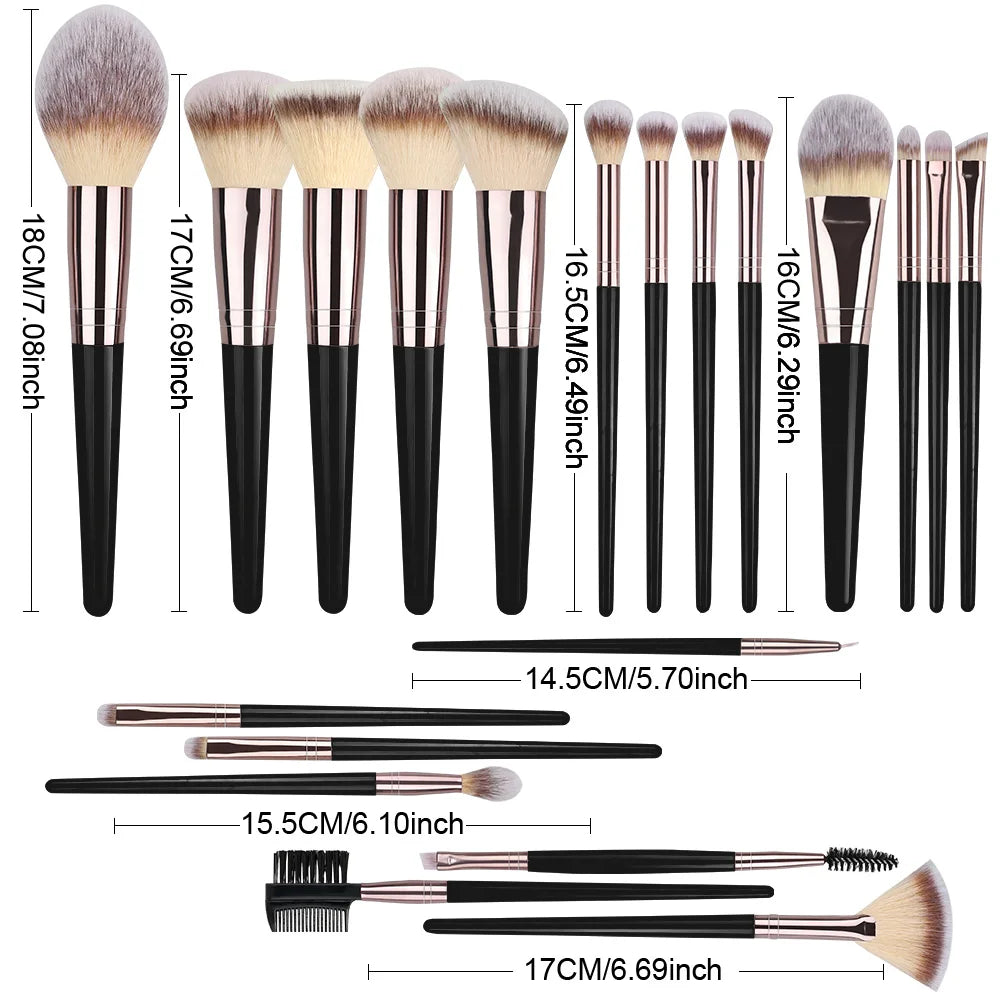 Women Soft Fluffy Makeup Brushes Set