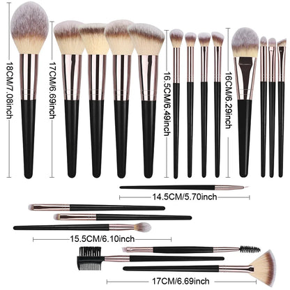 Women Soft Fluffy Makeup Brushes Set