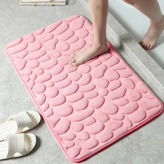 Bathroom Living Room Embossed Fiber Carpet
