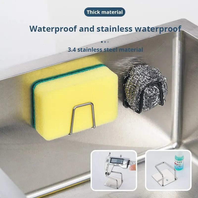 Onepc Stainless Steel Sink Sponge Rack