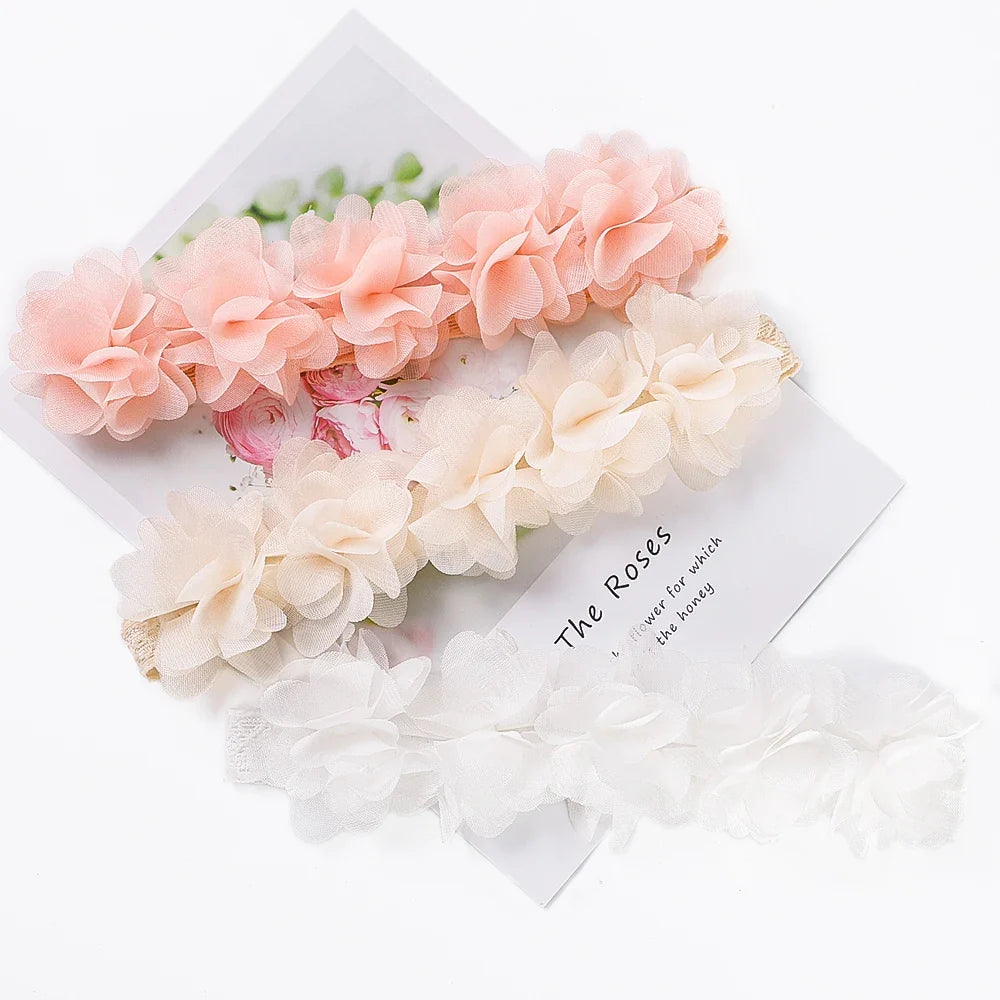 Baby Soft Elastic Cute Flower Hairband