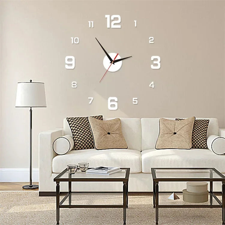 3D Luminous DIY Digital Clock Wall Sticker