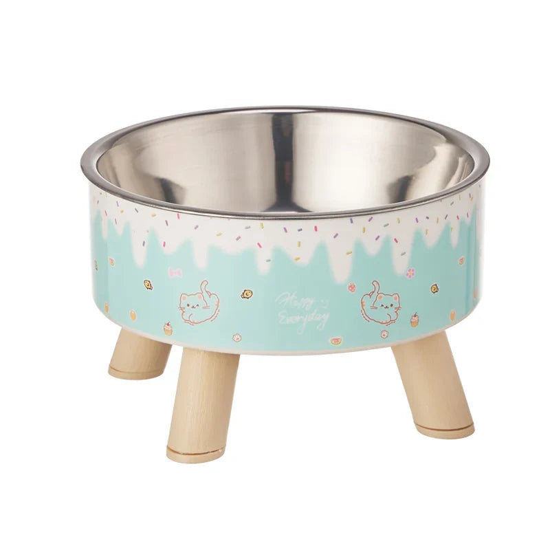 Pet Fashion Cartoon Colorful Feeding Water Bowl