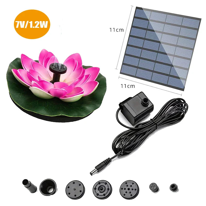 Outdoor Solar Bird Bath Fountain Pump