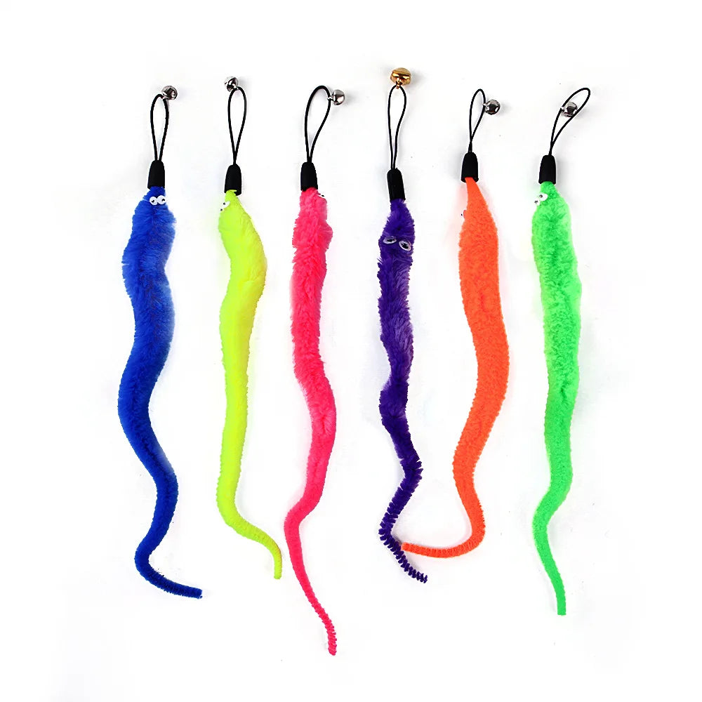 Cat Feather Replacement Head Funny Stick Toy