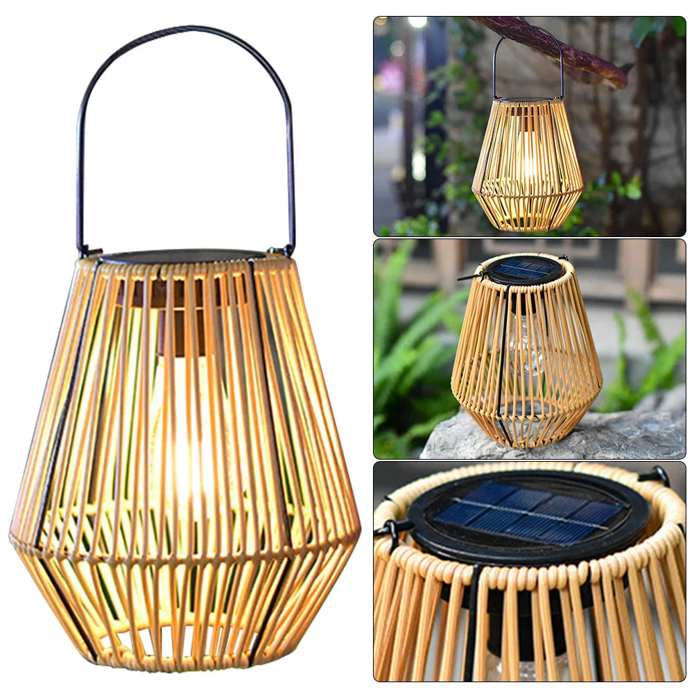 Waterproof Hanging Bamboo Chandelier Lamp