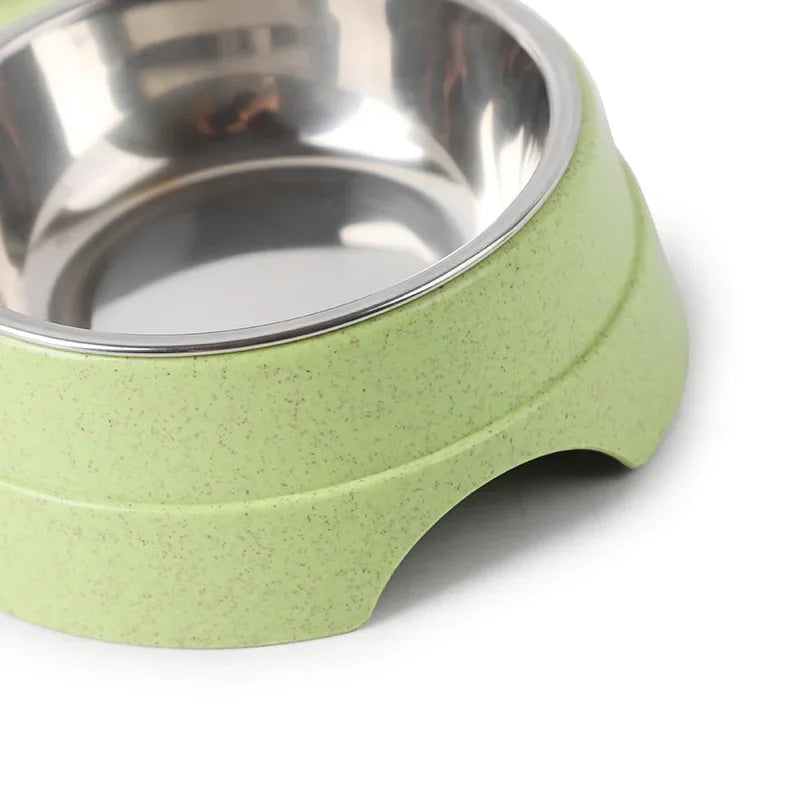 Pet Stainless Steel Double Food Water Bowl