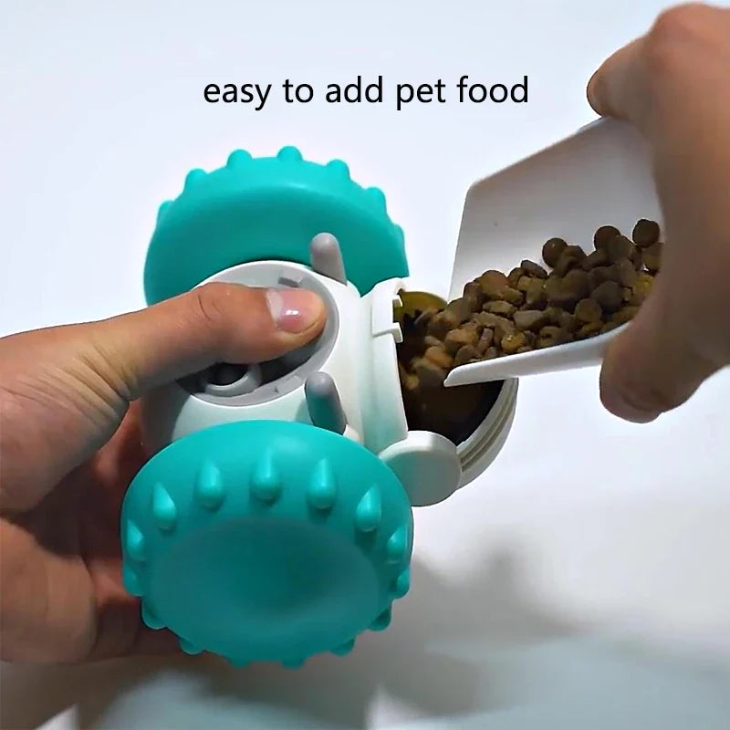 Dog Food Tumbler Balance Car Funny Toy