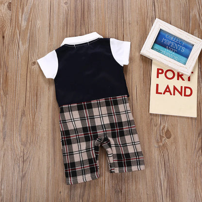 Baby Romper Infant Formal Tie Jumpsuit