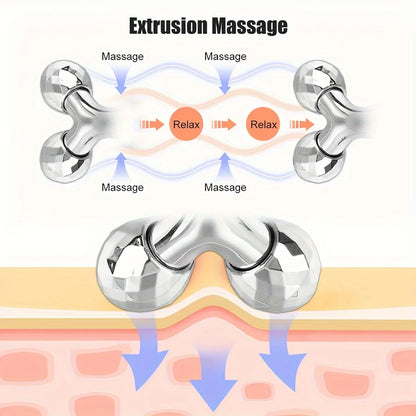 Y Shape 360 Rotate 3D Roller Massager