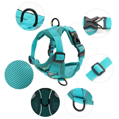 Dog Adjustable Chest Strap Harness Set