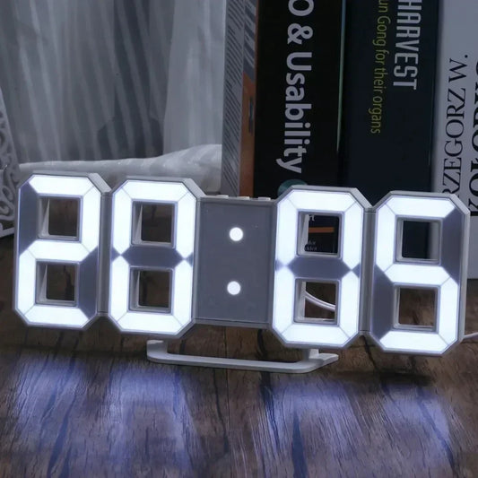 3D LED Digital Alarm Wall Clock