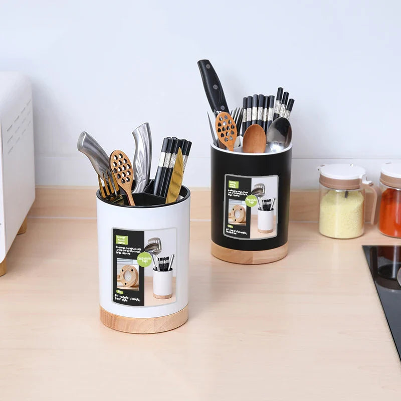 Kitchen 360° Rotatable Utensil Spoon Holder