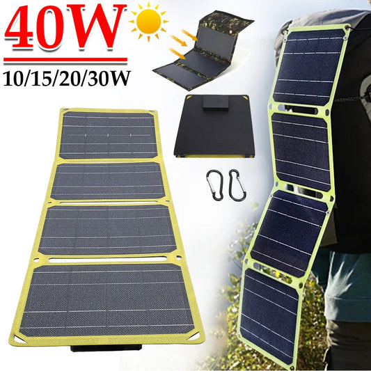 Camping Hiking Solar Charging USB Battery