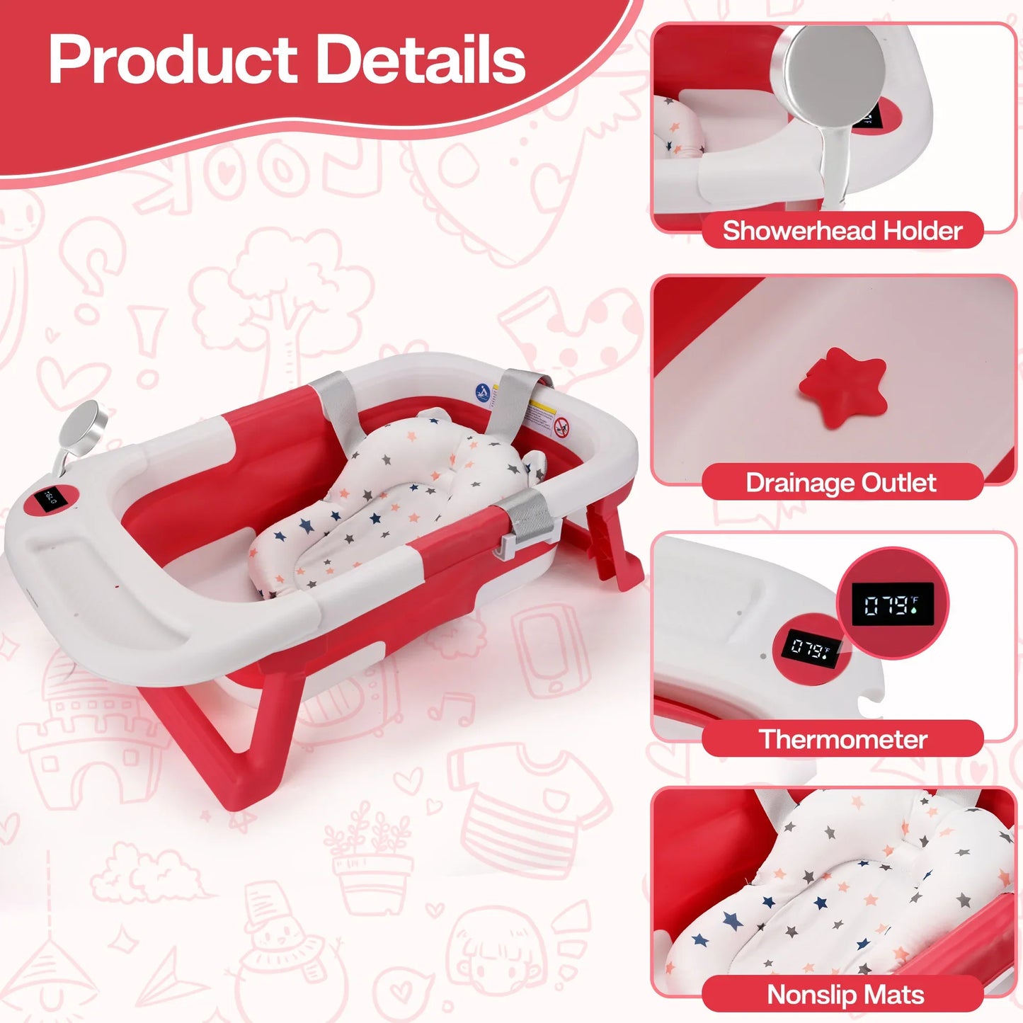 Baby Soft Cushion Bathtub