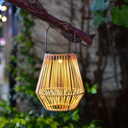 Waterproof Hanging Bamboo Chandelier Lamp