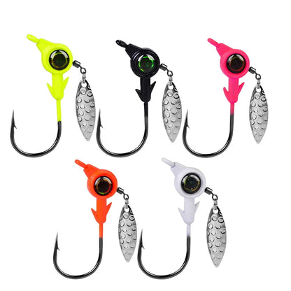 3pcs Jig Fishing Rotating Hook