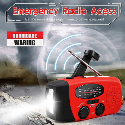 Solar Hand Crank Powered Camping Light