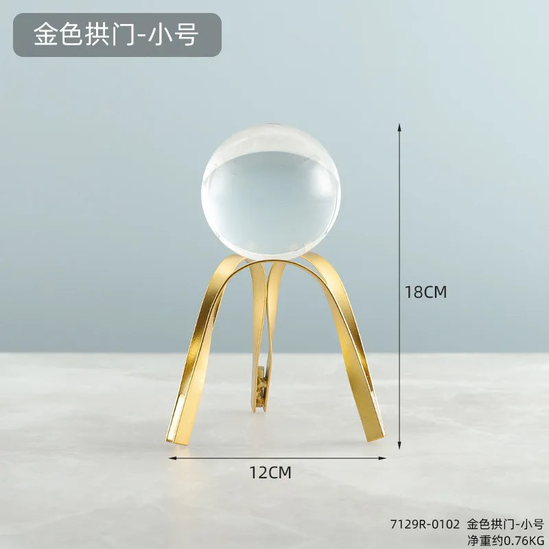 Nordic Light Luxury Crystal Ball Ornaments