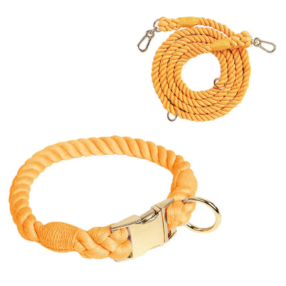 Pet Macaron Collar & Leash Set