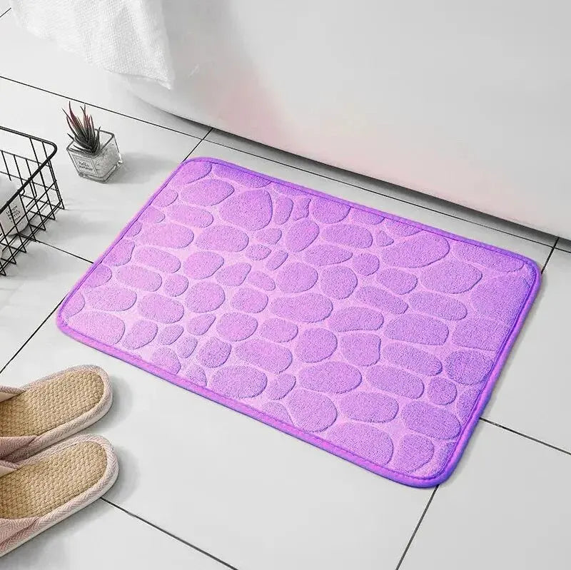 Bathroom Living Room Embossed Fiber Carpet