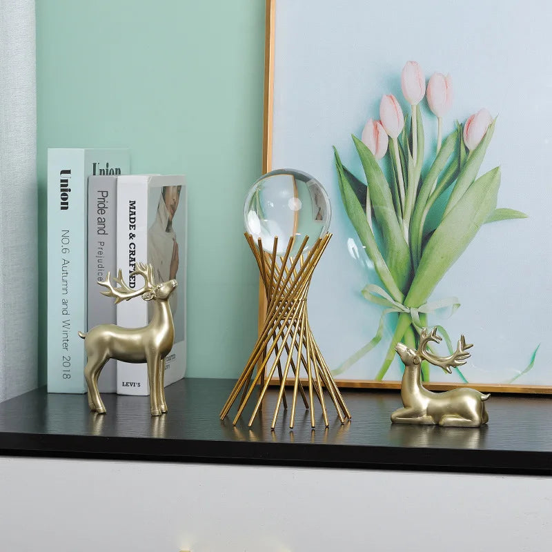 Nordic Light Luxury Crystal Ball Ornaments