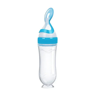 Baby Silicone Squeeze Feeding Spoon