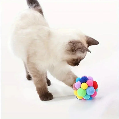 Cat Plush Elastic Ball Toy