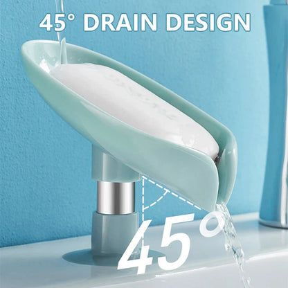 Drain Water Leaf Shape Soap Box