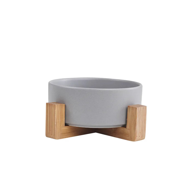 Dog Wooden Frame Protection Cervical Bowl