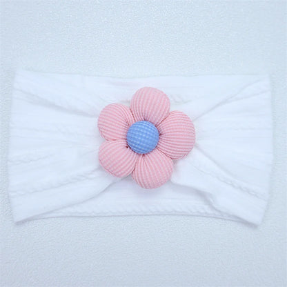 Baby Soft Elastic  Flower Nylon Hairband