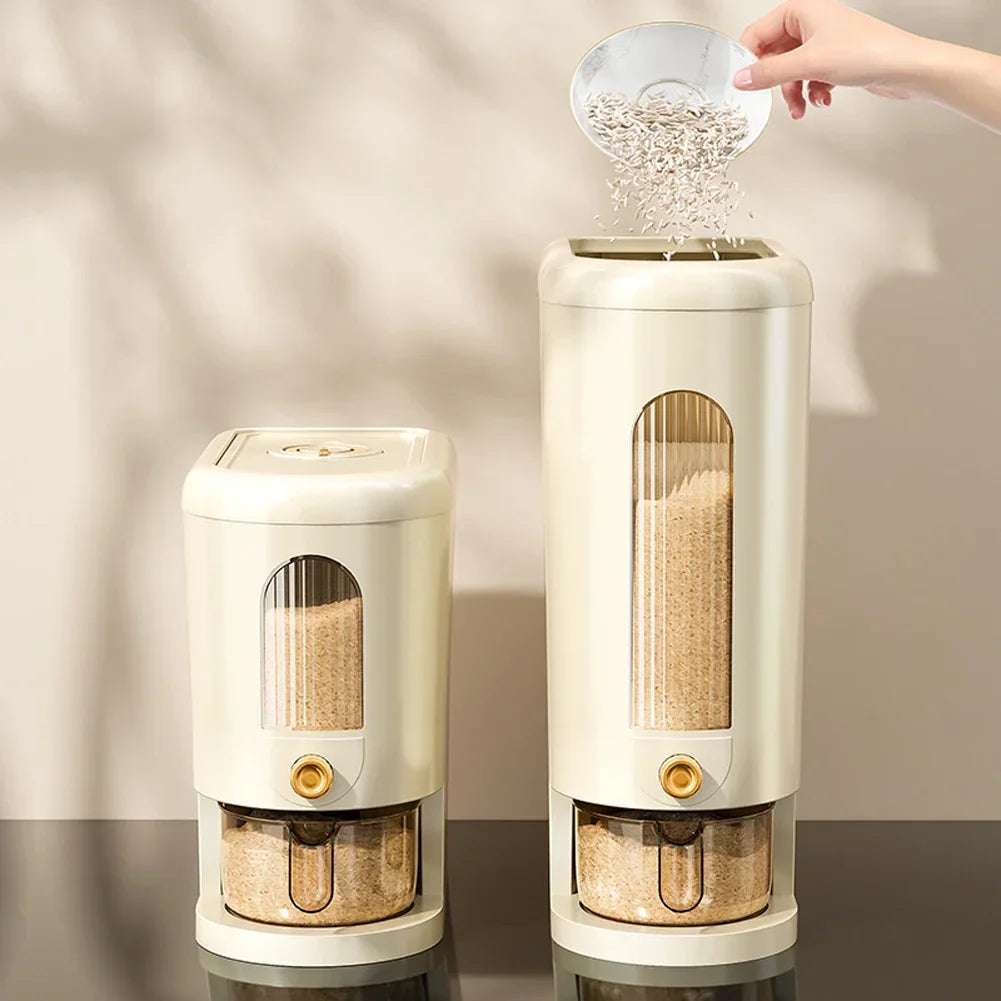 Dry Food Rice Storage Dispenser Box