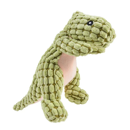 Dog Plush Dinosaur Interactive Chew Toy