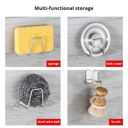 Onepc Stainless Steel Sink Sponge Rack