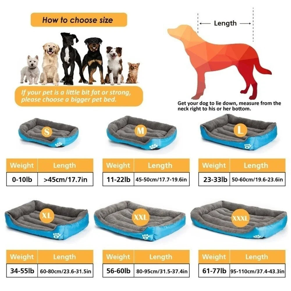 Pet  Plush Kennel Summer Washable Mat Bed