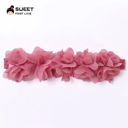Baby Soft Elastic Cute Flower Hairband