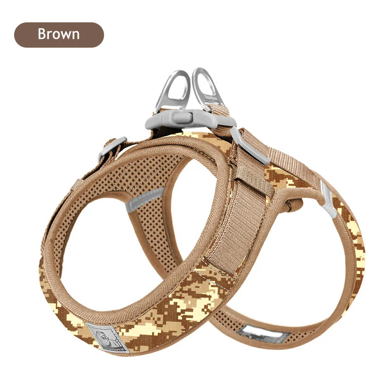 Dog Truelove Floral Printing Mesh Harness