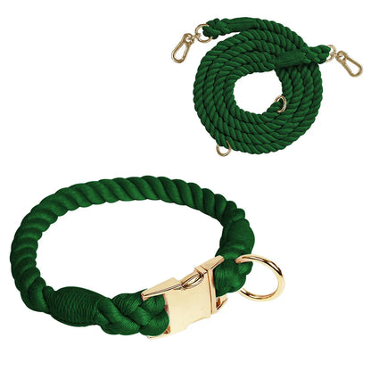 Pet Macaron Collar & Leash Set