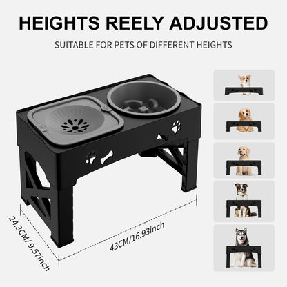 Pet 3 In 1 Foldable Double Bowl