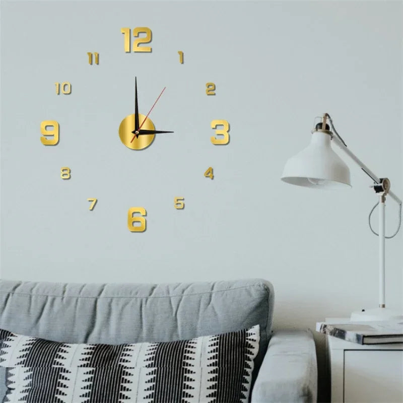 3D Luminous DIY Digital Clock Wall Sticker