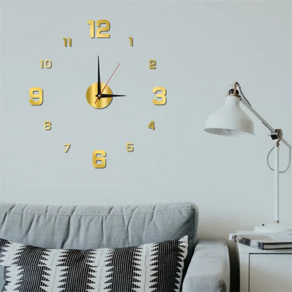 3D Luminous DIY Digital Clock Wall Sticker