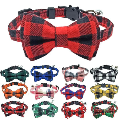 Pet Elastic Adjustable Collar Bow Tie
