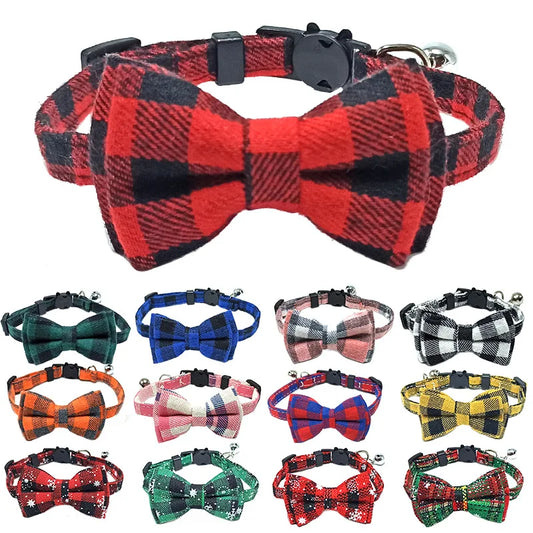 Pet Elastic Adjustable Collar Bow Tie