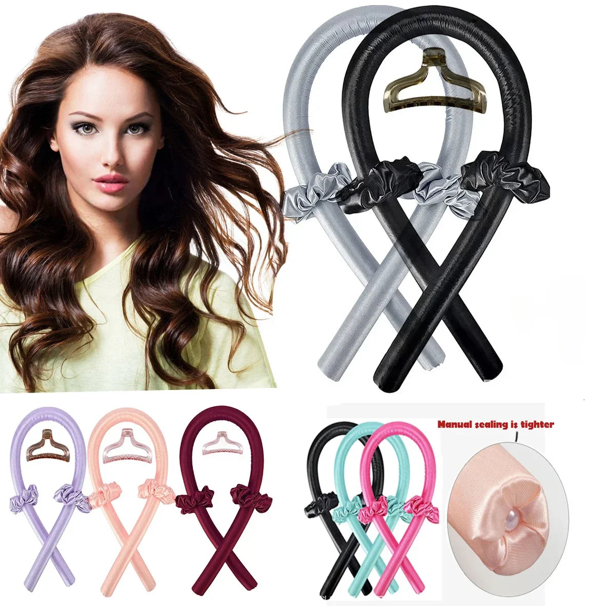 Heatless Hair Curlers Curling Rod