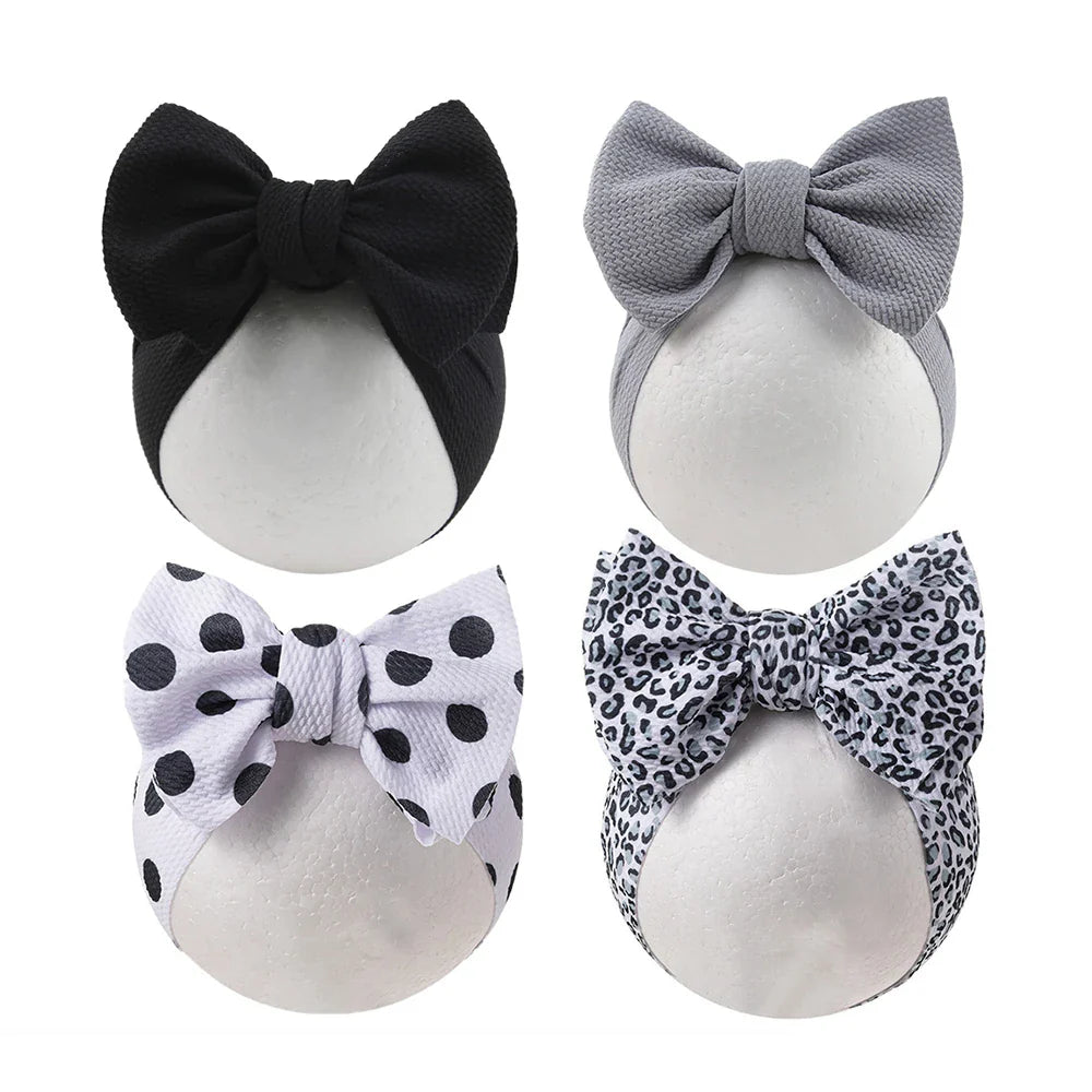 Baby Lepoard Flower Pirnt Bullet Headband