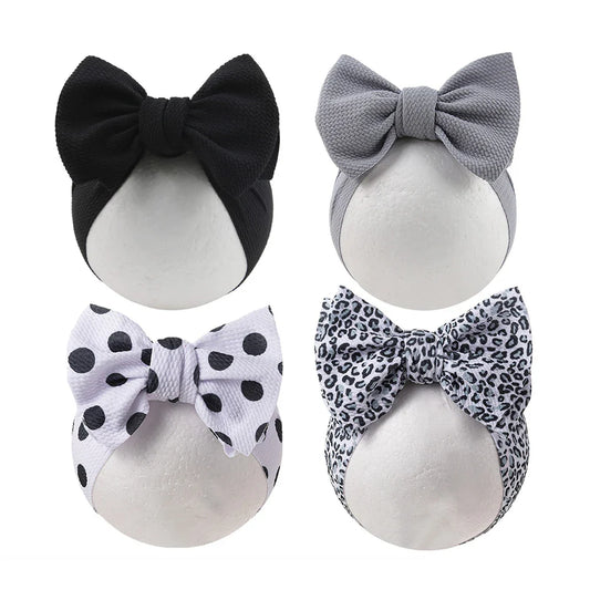 Baby Lepoard Flower Pirnt Bullet Headband